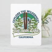 Big Bear Lake Californië ski logo (Staand voorkant)