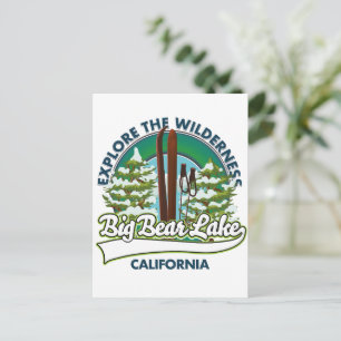 Big Bear Lake Californië ski logo Briefkaart