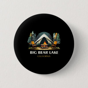Big Bear Lake Californië Souvenir Wandelen Ronde Button 5,7 Cm