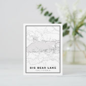 Big Bear Lake Kaart (Staand voorkant)