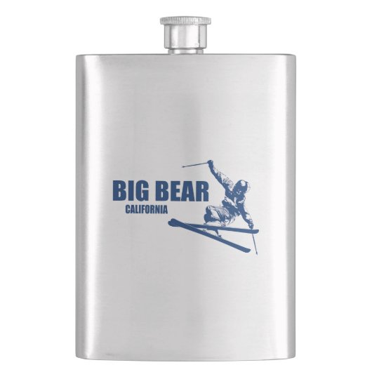 Big Bear Mountain Resort California Skier Flacon (Voorkant)