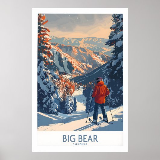 Big Bear Ski Print - Californië 1 (Voorkant)