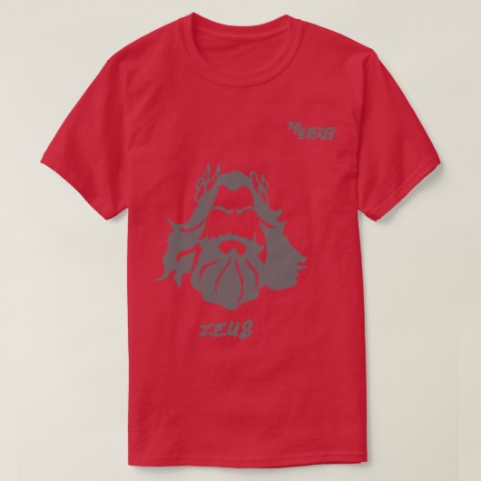 Big Bearded Badass Zeus Classic TShirt (Design voorkant)