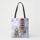 Big Beatnik Sockmonkey Tote Bag (Voorkant)