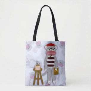 Big Beatnik Sockmonkey Tote Bag