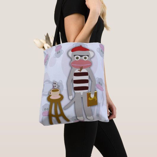Big Beatnik Sockmonkey Tote Bag (Dichtbij)