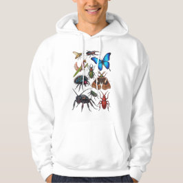 Big beautiful bugs insect art entomology science hoodie