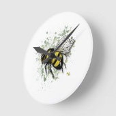 Big Beautiful Bumble BEE, Digital Drawing Ronde Klok (Hoek)