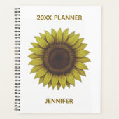Big Beautiful Earthy Sunflower Unisex Planner (Voorkant)