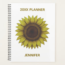 Big Beautiful Earthy Sunflower Unisex Planner