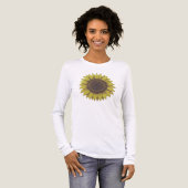 Big Beautiful Earthy Sunflower Unisex Tri-Blend Shirt (Voorkant)