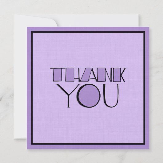 Big Bedankt paars Dank je wel de uitnodiging van h (Achterkant)