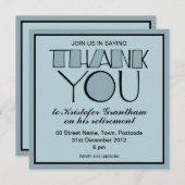 Big Bedankt voor de blauwe uitnodiging tot pension (Voorkant / Achterkant)