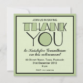 Big Bedankt voor de groene uitnodiging tot pension (Voorkant)