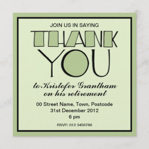 Big Bedankt voor de groene uitnodiging tot pension