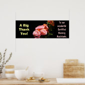 Big Bedankt voor poster Certified verpleegassisten (Keuken)