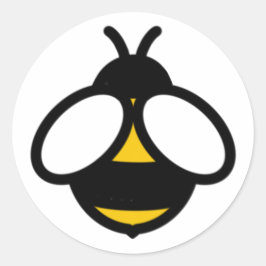 Big Bee, leuke honingbij, schattige hommel Ronde Sticker