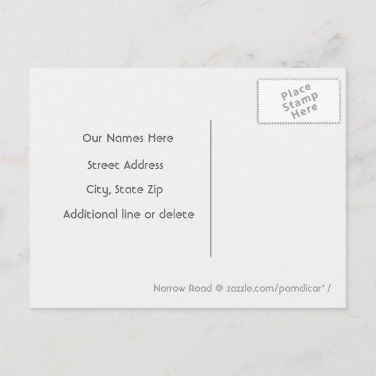 Big Beech Trees Summer Forest Moving Aankondigingskaart (Achterkant)