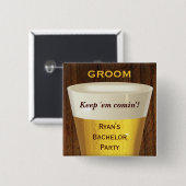 Big Beer Bachelor Button (Voorkant /achterkant)