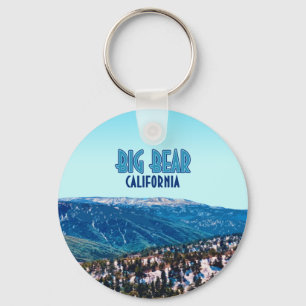 Big Beer California Mountains Button Sleutelhanger