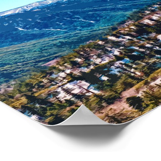 Big Beer California Mountains Poster (Hoek)