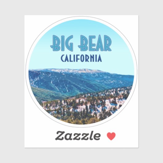 Big Beer California Mountains  Sticker (Vel)