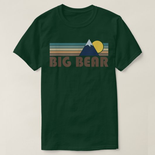Big Beer California Retro Mountain T-shirt (Design voorkant)