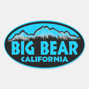Big Beer Californië blauw ovale stickers