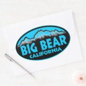 Big Beer Californië blauw ovale stickers (Envelop)