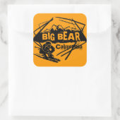 Big Beer Californië oranje ski-logo stickers (Tas)