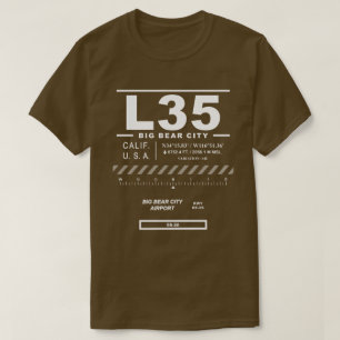 Big Beer City Airport RBF L35 T-shirt