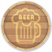 Big Beer Keg Sticker (Voorkant)
