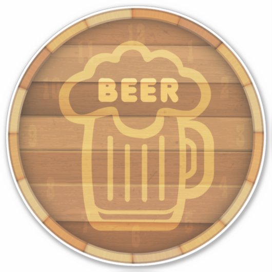 Big Beer Keg Sticker (Voorkant)