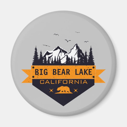 Big Beer Lake California - Aangepaste naam Magneet (Voorkant)