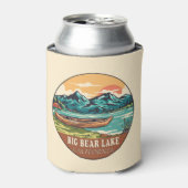 Big Beer Lake California Boating Vist Emblem Blikjeskoeler (Blikje Voorkant)