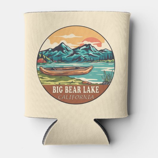Big Beer Lake California Boating Vist Emblem Blikjeskoeler (Voorkant)