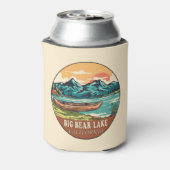 Big Beer Lake California Boating Vist Emblem Blikjeskoeler (Blikje Achterkant)