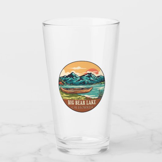 Big Beer Lake California Boating Vist Emblem Glas (Voorkant)