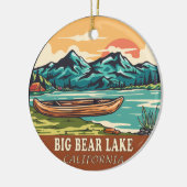 Big Beer Lake California Boating Vist Emblem Keramisch Ornament (Links)