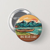 Big Beer Lake California Boating Vist Emblem Ronde Button 5,7 Cm (Voorkant /achterkant)