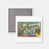Big Beer Lake California CA Large Letter Briefkaar Magneet (Voorkant / Achterkant)