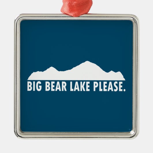 Big Beer Lake California Metalen Ornament (Voorkant)