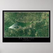 Big Beer Lake California Satellite Poster Map (Voorkant)