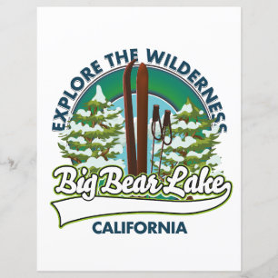 Big Beer Lake California ski logo