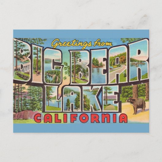 Big Beer Lake Californië Briefkaart (Voorkant)