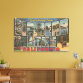 Big Beer Lake, Californië - grote lettertjes Canvas Afdruk (Insitu (Woonkamer))