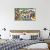 Big Beer Lake, Californië - grote lettertjes Canvas Afdruk (Insitu (Slaapkamer))