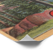 Big Beer Lake, Californië - grote lettertjes Poster (Hoek)