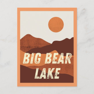 Big Beer Lake, Californië Mountains Briefkaart