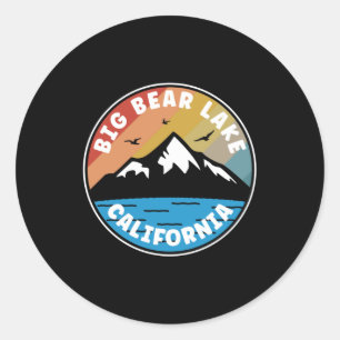 Big Beer Lake - Californische Vintage Ronde Sticker